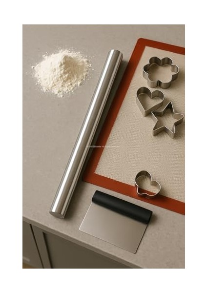 40 cm 304 Paslanmaz Çelik Oklava Ergonomik Merdane Yapışmaz Yüzeyli Hamur Açma Aparatı Pizza Kurabiye Gözleme Makarna Için Profesyonel Mutfak Aracı fiyatları