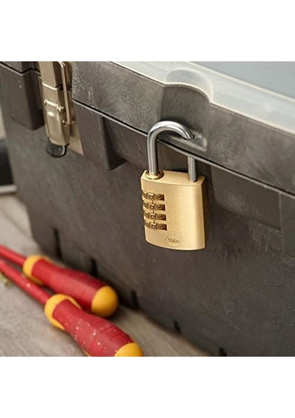 Y150B/40/130/1 Şifreli Pirinç Asma Kilit, Koruma, Çelik Halka, 4 Haneli Şifre, 40 Mm, Sarı modelleri