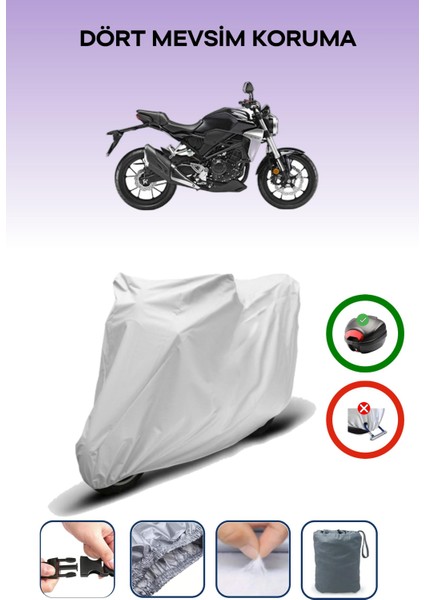Honda Cb 250 R Arka Çanta Uyumlu Motosiklet Branda Su Geçirmez Dayanıklı Kumaş