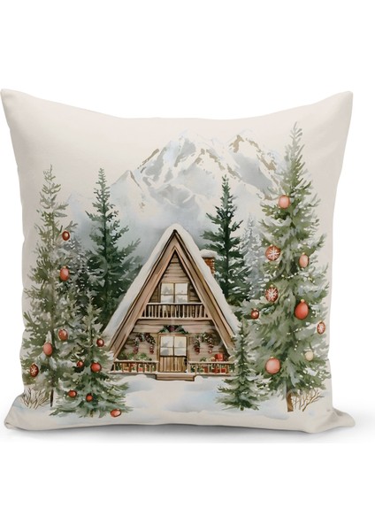 Yılbaşı Serisi Çift Tarafı Dijital Baskılı 4'lü Kırlent Kılıfı Seti (Christmas Noel Cushion Cover) fiyatları