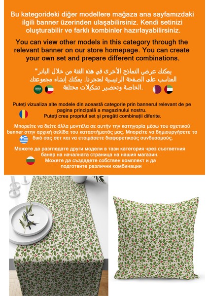 Yılbaşı Serisi Çift Tarafı Dijital Baskılı 4'lü Kırlent Kılıfı Seti (Christmas Noel Cushion Cover) indirimleri