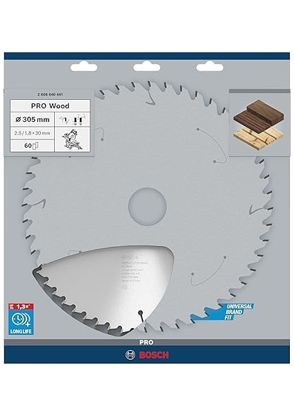 Professional Accessories Daire Testere Bıçağı, Gri, 305X30X2.5 Mm, 60, 1 Adet fiyatları