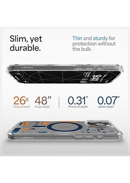 iPhone 16 Pro Max Ince Magsafe Kılıf Ultra Hybrid Sararma Karşıtı Duraclear™ Hava Kanalı Teknolojisi™ Askeri Sınıf Koruma Magfit Analogue Şeffaf Kapak - ACS08726 fırsatları