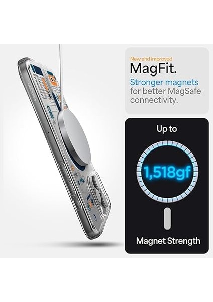 iPhone 16 Pro Max Ince Magsafe Kılıf Ultra Hybrid Sararma Karşıtı Duraclear™ Hava Kanalı Teknolojisi™ Askeri Sınıf Koruma Magfit Analogue Şeffaf Kapak - ACS08726 indirimleri