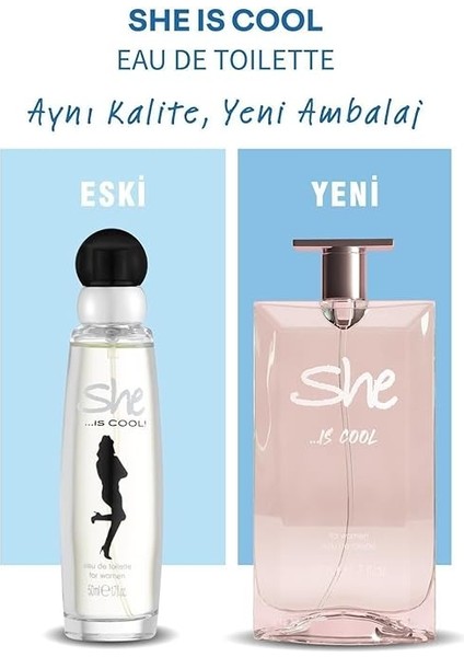 Cool Kadın Parfümü, Edt, 50 Ml, Pembe modelleri