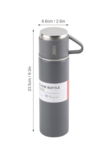 Vakumlu Kupa Paslanmaz Çelik Vakum Yalıtımlı 500ML, Taşınabilir Şişe, Açık Gri Vakumlu Kupa Şişesi fiyatları