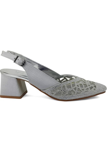 921 25KA Kadın Abiye Ayakkabı Gümüş fiyatları