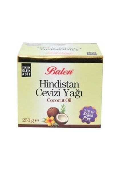 Balen Hindistan Cevizi Yağı Soğuk Pres 2 x 250 gr fiyatları