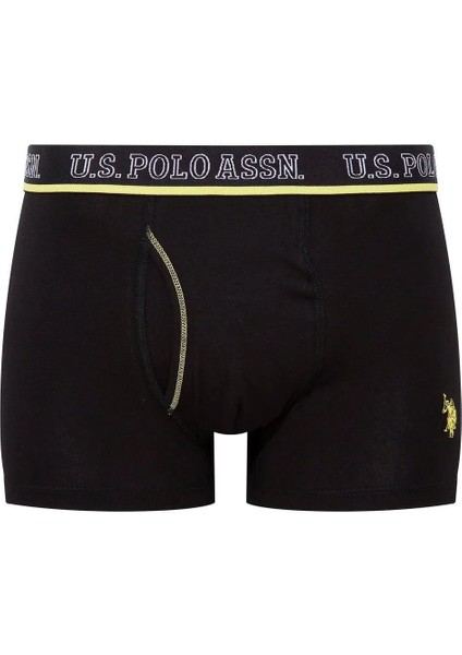 U.s Polo Assn. 80508 Erkek Pamuklu 3'lü Boxer-Saks&antrasit&siyah fiyatları