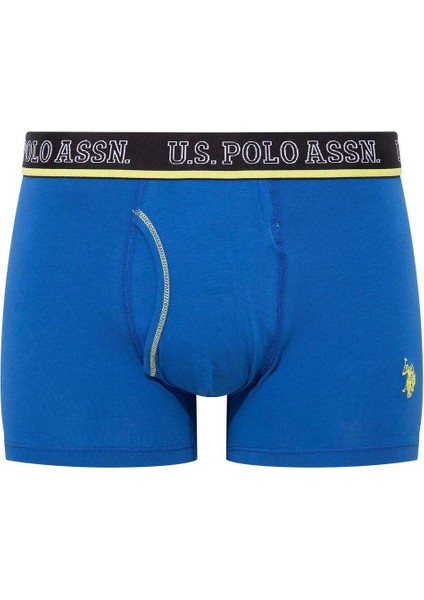 U.s Polo Assn. 80508 Erkek Pamuklu 3'lü Boxer-Saks&antrasit&siyah fırsatları