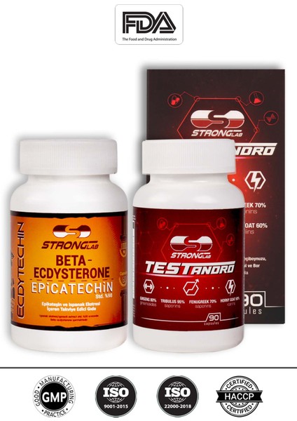 - Testandro, Beta-ecdysterone, Epicatechin, 150 Kapsül