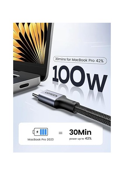 USB C - USB C Kablosu, iPhone 16/16 Plus/16 Pro/16 Pro Max/15, MacBook Pro, iPad Pro, Dell Xps, Samsung Galaxy S24/S23/S22 Ultra, Anahtar, Piksel, 6.6ft Siyah Için USB C Şarj Kablosu(2m) fiyatları