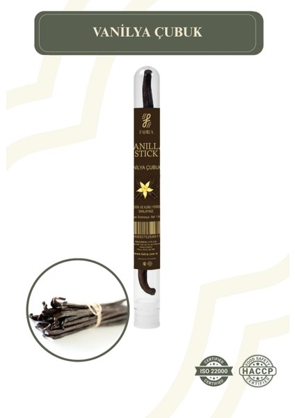 Vanilla Stick 1 Adet – Premium Doğal Vanilya Çubuğu (Tek) Cam Tüpte