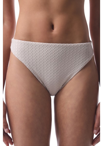 Taş Rengi Alice Yüksek Bel Bikini Altı