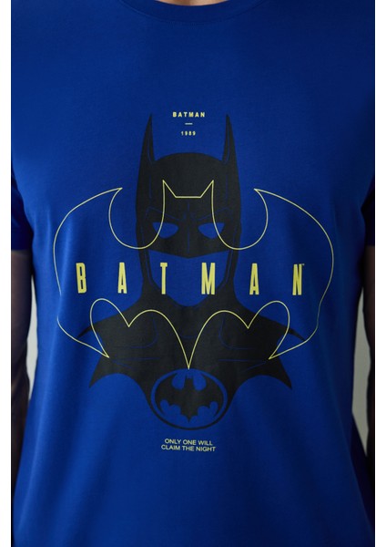 Erkek Batman Sloganlı Pijama Takımı