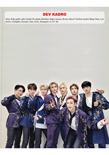 Stray Kids Dergisi Özel Albüm 007 Bertan Kodamanoğlu 16 Sayfa Ciltsiz 2024 Yayınlı fiyatları