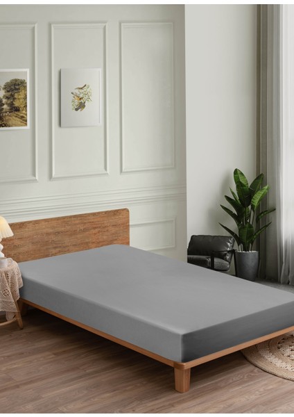 %100 Pamuk Penye Lastikli Çarşaf | Tek ve Çift Kişilik | Yumuşak, Nefes Alan, Kaymaz Kumaş – Renk Seçenekli