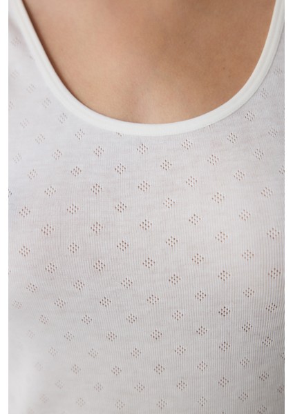 Beyaz Kalın Askılı Atlet