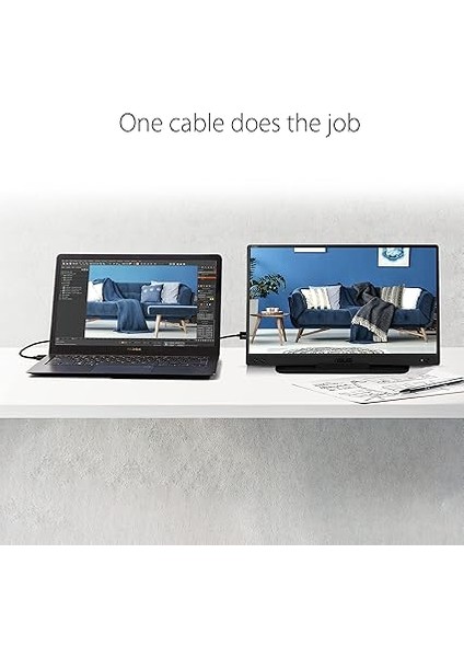 Zenscreen ‎MB166C 15.6 Taşınabilir USB Monitör IPS 1920X1080 5ms USB Type-C, 3 Yıl Mat Ekran, USB Type-C To A Adaptör, Düşük Mavi Işık Monitör, Siyah fiyatları