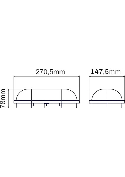 20W Oval Beyaz LED Nemliyer Armatür – IP65 Su Geçirmez Tavan/duvar Lambası, 6500K Beyaz Işık, 2000 Lümen, 27X16.7 Cm, Iç ve Dış Mekan Kullanıma Uygun, Banyo Balkon Bahçe Aydınlatması modelleri
