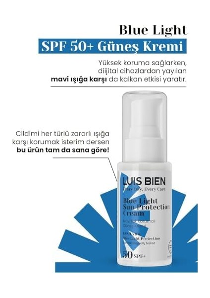 Luis Bien Mavi Işık Korumalı Güneş Kremi Spf 50+ modelleri
