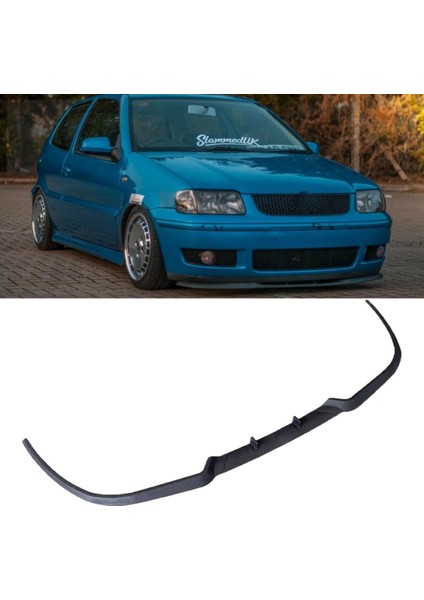 Vw Volkswagen Polo 6n2 Mk3 Uyumlu Universal 3 Parça Cupra Kupra Ön Ek Tampon Dili Lip Esnek Karlık