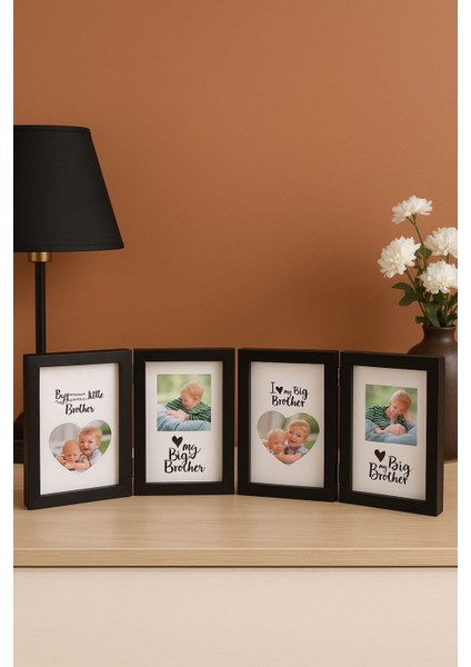 4'lü Dekoratif Siyah Fotoğraf Çerçevesi 10*15 cm (1)