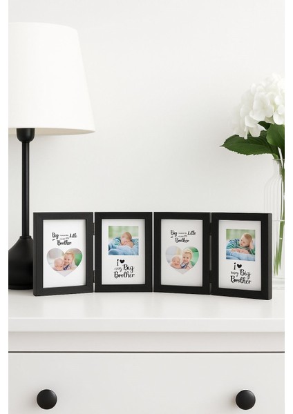 4'lü Dekoratif Siyah Fotoğraf Çerçevesi 10*15 cm (1) modelleri