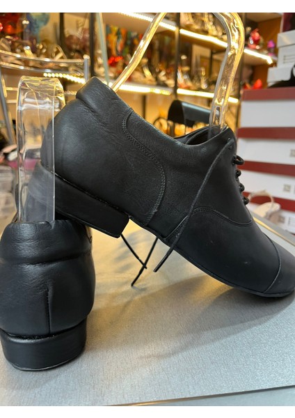 Siyah Hakiki Deri Erkek Tango/dans/salon Ayakkabısı Yeni Rahat Klp– Stil ve Ritmin Buluştuğu Adım