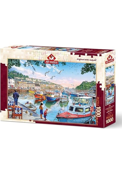Puzzle Limandaki Küçük Balıkçılar 1000 Parça Puzzle