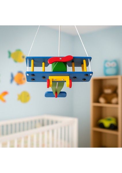 Çocuk Odası Ahşap Uçak Avize indirimleri