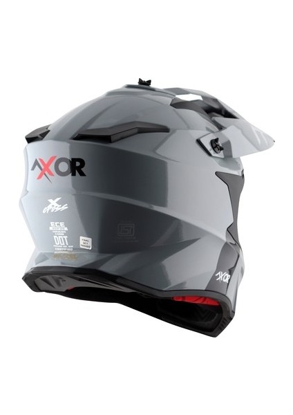 X-Cross Nardo Gri Vizörsüz Full Face Kapalı Cross Kask modelleri