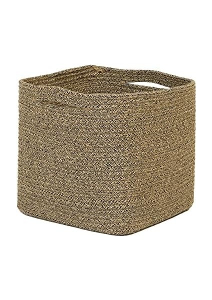 Textile Siyah Kırçıllı Jüt Halat Sepet 30 x 30 x 30 cm fiyatları