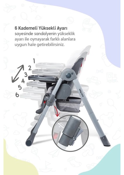 Bfs Baby Care BC511 Flex Plus Mama Sandalyesi Antrasit modelleri