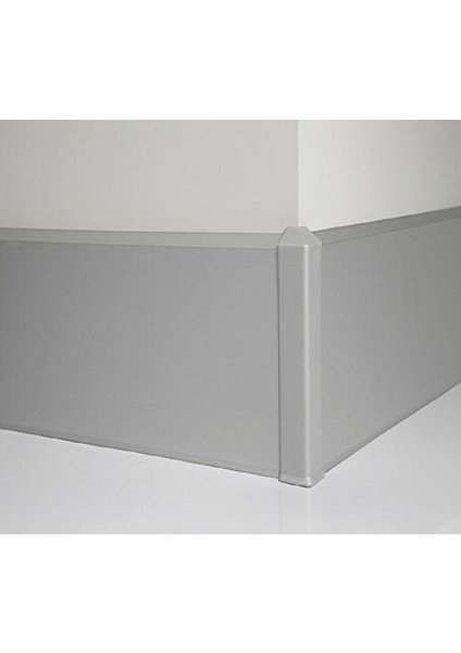 8 cm Genişlikte Alüminyum Süpürgelik Profili 3 mt Mat Eloksal Kaplamalı Alüminyum (İstediğiniz Ölçüde) fiyatları