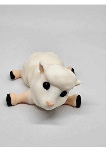 Aysbistudio Orta Boy (7,5cm) Sevimli Koyun Hayvan Figürü Oyuncak – Flexi Hayvan Figür +4 Yaş - Bpa Free modelleri