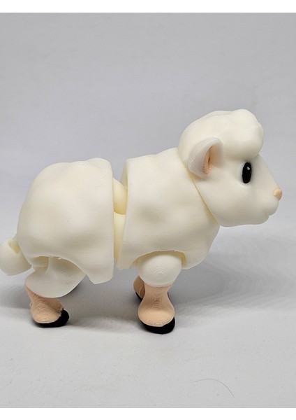 Aysbistudio Orta Boy (7,5cm) Sevimli Koyun Hayvan Figürü Oyuncak – Flexi Hayvan Figür +4 Yaş - Bpa Free