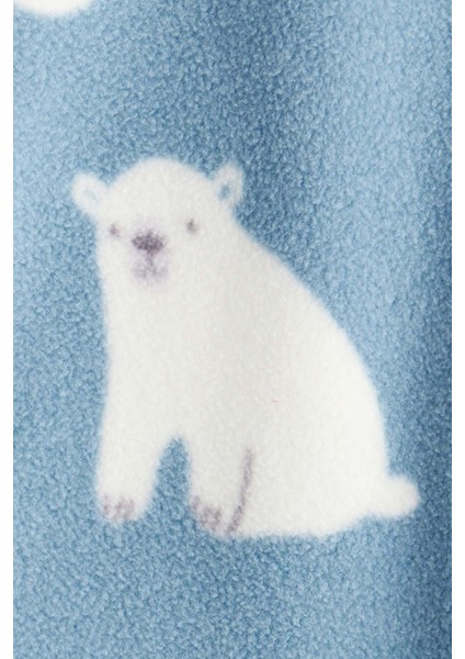 Erkek Bebek Mavi Polar Tulum modelleri