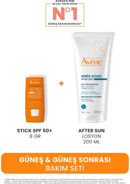 Güneş & Güneş Sonrası Bakım Setib (Stick Spf 50+ 8 gr + After Sun Losyon 200 Ml)