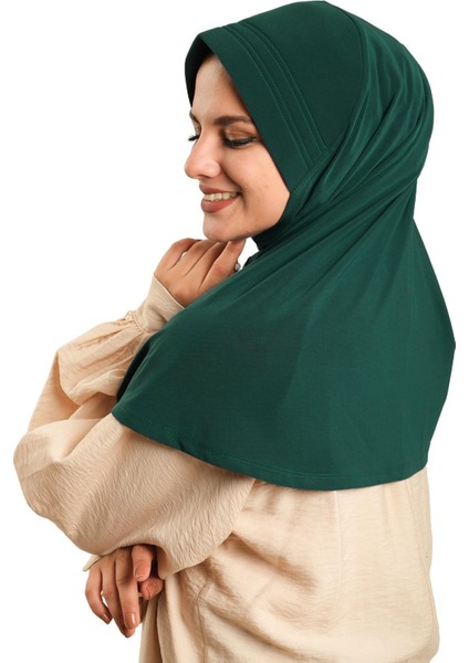 Zümrüt Pratik Hazır Geçmeli Tesettür Eşarp Sandy Kumaş Sade 1600_37 indirimleri