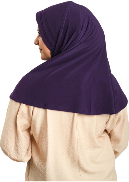 Mürdüm Pratik Hazır Geçmeli Tesettür Eşarp Sandy Kumaş Sade 1600_07 indirimleri