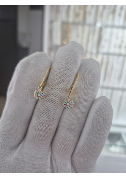 925 Ayar Papatya Silver Renkli Papatya Küpe.rose.gold.rodaj fiyatları