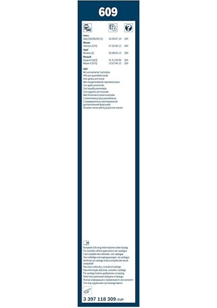 Twin Silecek Seti [600/600 Mm] 609 3397118309 modelleri