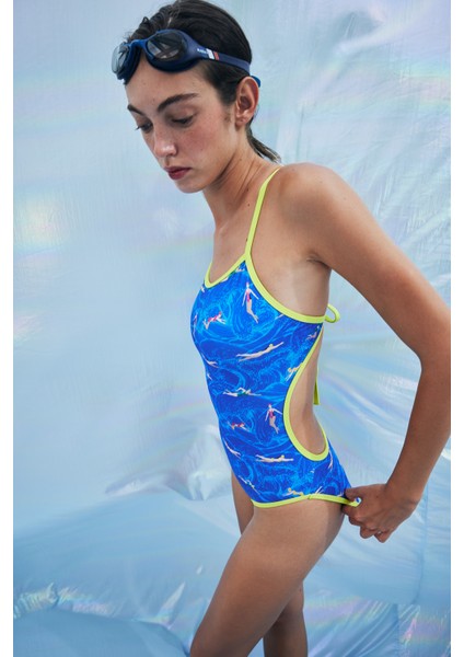 Catalina Yüzücü Desenli Spor Mayo