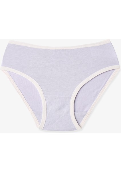 Kız Çocuk Kalp Desenli Çizgili 5'li Külot