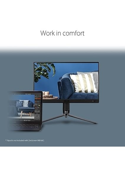 Zenscreen ‎MB166C 15.6 Taşınabilir USB Monitör IPS 1920X1080 5ms USB Type-C, 3 Yıl Mat Ekran, USB Type-C To A Adaptör, Düşük Mavi Işık Monitör, Siyah indirimleri