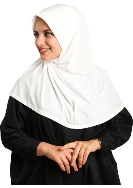 Krem Pratik Hazır Geçmeli Tesettür Eşarp Sandy Kumaş Sade 1600_40 fiyatları