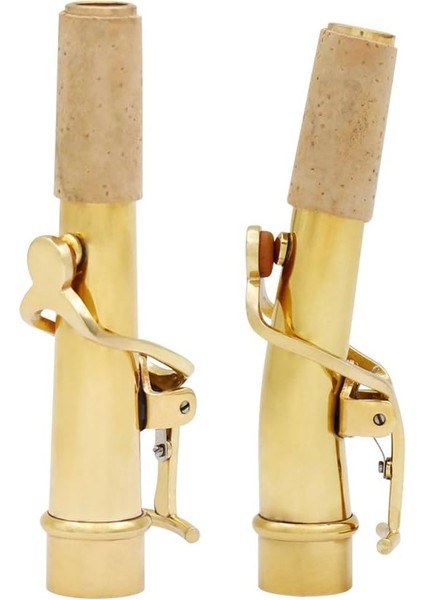 Tenor Soprano B-Düz Saksafon Sax Viraj ve Düz Boyun Kiti Temizlik Bezi ile Pirinç Malzeme 16.8mm Saksafon Aksesuar