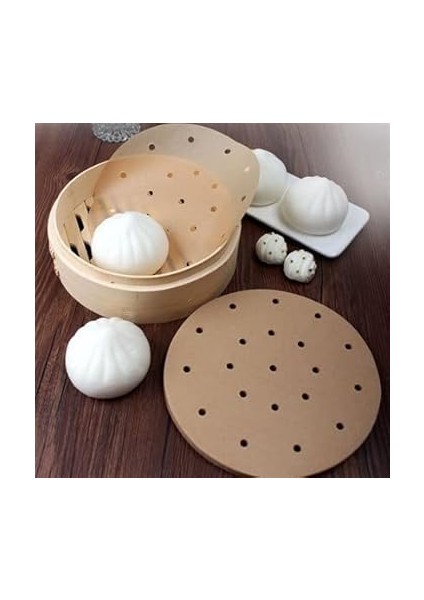 100 Adet Airfryer Pişirme Kağıdı Tek Kullanımlık Hava Fritözü Yuvarlak Delikli Model fırsatları