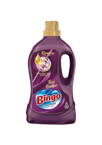 Bingo Sıvı Çamaşır Deterjan Bakım Onaran Bakım 3000 ml 50 Yıkama modelleri